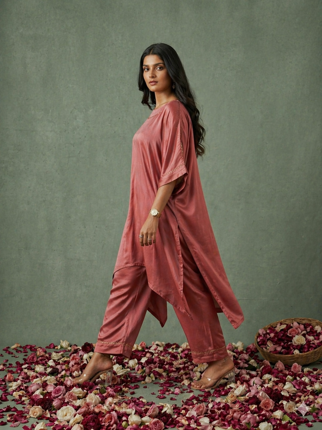 Gulal Kaftan Set
